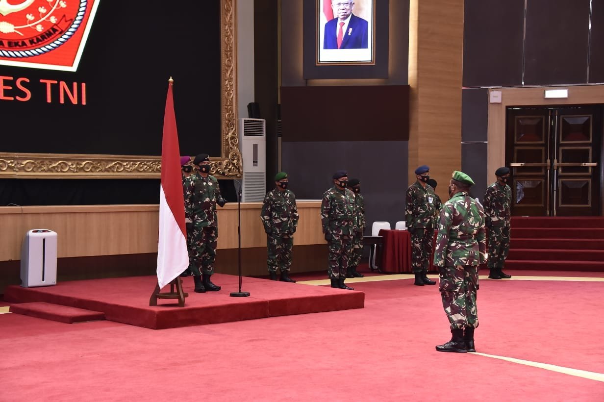 Panglima TNI Terima Laporan Korps Kenaikan Pangkat 19 Perwira Tinggi ...